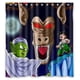 thumbnail image 1 of Cortina de ducha de monstruo de Dargon Ball, juego de cortina de baño con ganchos, tamaño 66 x 72 pulgadas, 1 of 3