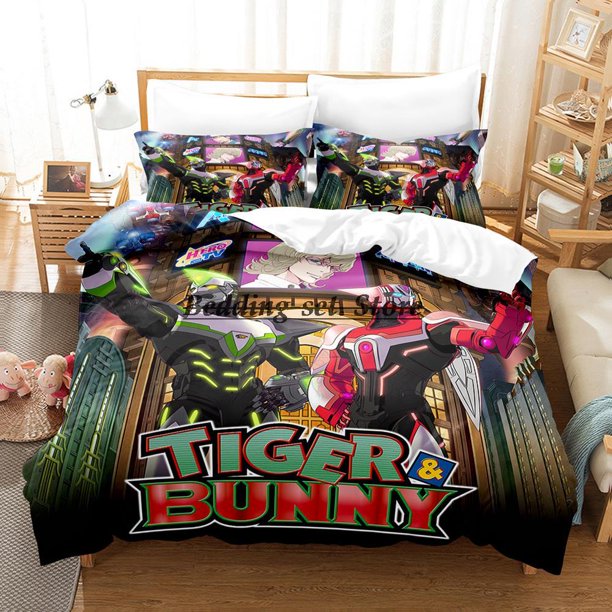 Tiger & Bunny Bedding Set Bed Set Aldult Kid Bedroom Duvetcover Sets Bed Sheet Set