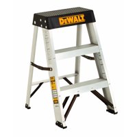 Taburete Industrial Dewalt Dxl2010-02, 2 Escalones, 300 Libras, Plateado