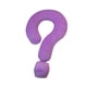 thumbnail image 1 of Almohada Suave Y Ligera Con Signo De Interrogación Para Oficina, Dormitorio De Niñas, Color Morado, 1 of 3