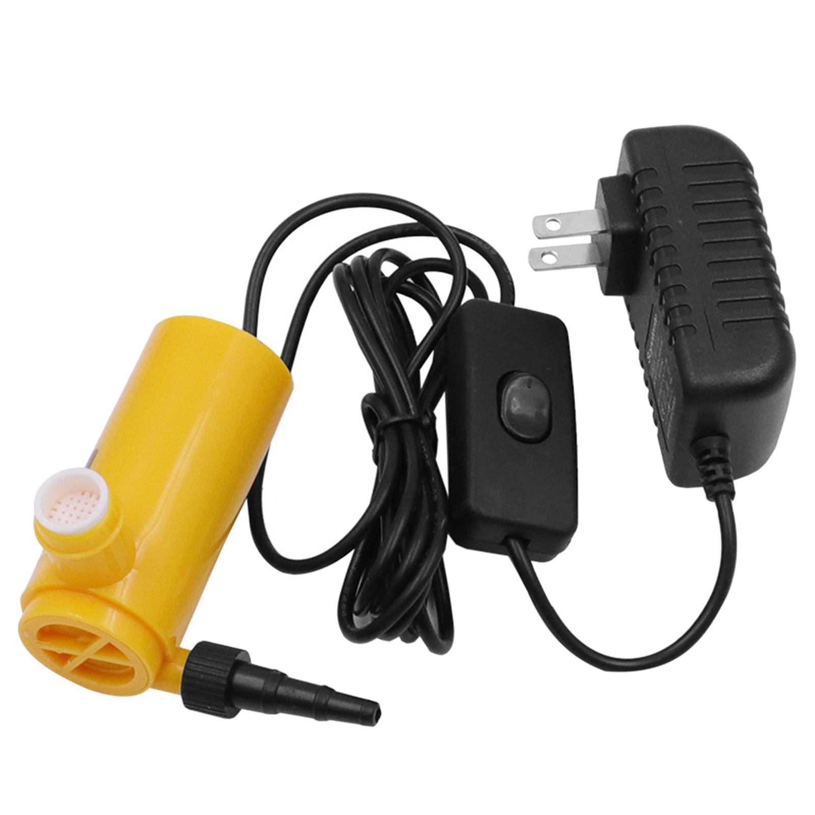 Magideal - Mini Bomba De Agua Sumergible De 12 V, Adaptador De Corriente . Uu., Elevación Máxima De 10 M, Fácil De Llevar, Rendimiento Ligero Y Estable Para