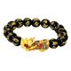 thumbnail image 2 of Chino Feng Shui Obsidian Bead Pixiu Charms Pulsera Joyería Negro, 2 of 5