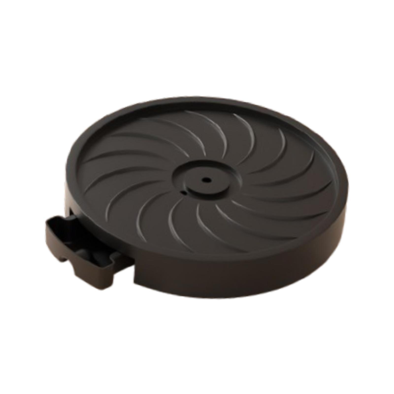 Ioensy - Soporte Rodante Para Plantas Con Ruedas, Base Redonda Para Macetero Interior Y Exterior, 43 Cm X 6,5 Cm, Negro