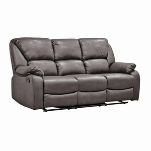 Muebles Santa Ana - Sofá Reclinable C/Consola 3 Cuerpos Frankfurt Brown
