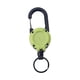 thumbnail image 5 of Llavero retráctil de cable de acero, mosquetón multiherramienta, soporte retráctil para carrete de cable, llavero de identificación para senderismo y verde, 5 of 5