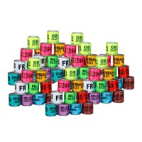 Magideal - Anillos Para Palomas Durables 8 Mm 2023 Bandas Portátiles Para Patas De Paloma Bandas Para Pies De Aluminio Para Loros La Mayoría De Los Pájaros Adult Multicolor