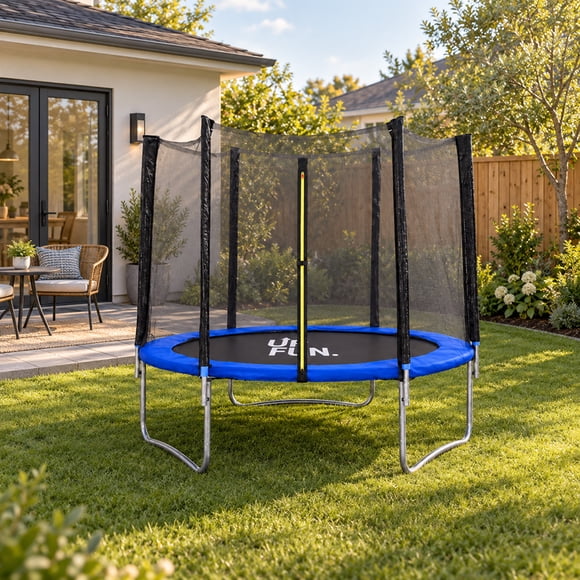 Cama Elástica 1,83 Mts Azul UpFun Malla Seguridad 6ft