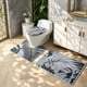 thumbnail image 2 of Set Para Baño De 3 Piezas Con Diseño Flor Color Gris, 2 of 4