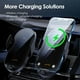 thumbnail image 4 of Inalámbrico / por cable de sujeción automática del cargador de coche de montaje - soporte universal del teléfono, apto para iPhone y Samsung Auto Accesorios-Negro, 4 of 8
