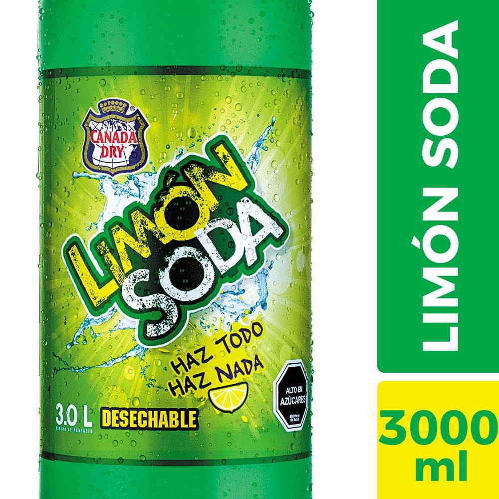 Bebida Limón Botella 3 L Limón Soda