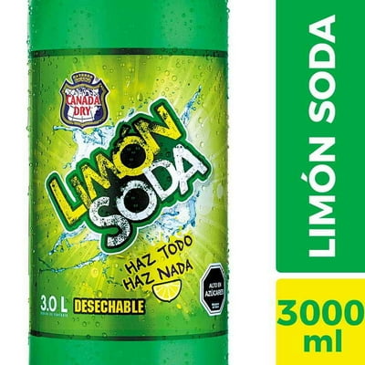 Bebida Limón Botella 3 L Limón Soda