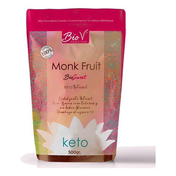 Monkfruit Blend 500g Endulzante Natural Sin Gluten Vegano