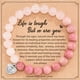 thumbnail image 2 of Love Heart Pendant Beaded Bracelet for Energy Healing and Relaxation - Perfect Gift with Card, 2 of 5