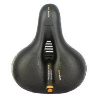 Ioensy - Sillín De Bicicleta Con Absorción De Impactos, Sillín Ancho, Cómodo, Impermeable, Color Amarillo