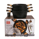 thumbnail image 2 of Batería De Cocina 6 Pcs Ollas Cacerolas Para Todo Tipo De Cocina Diseño Granito Y Madera, 2 of 8