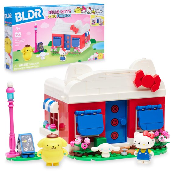 Set de construcción BLDR Hello Kitty's Dream Cafe con minifiguras