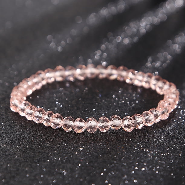1pc Stylish and Elegant Faceted Crystal Bracelet for Women - Adds a Touch of Sparkle to Any Outfit