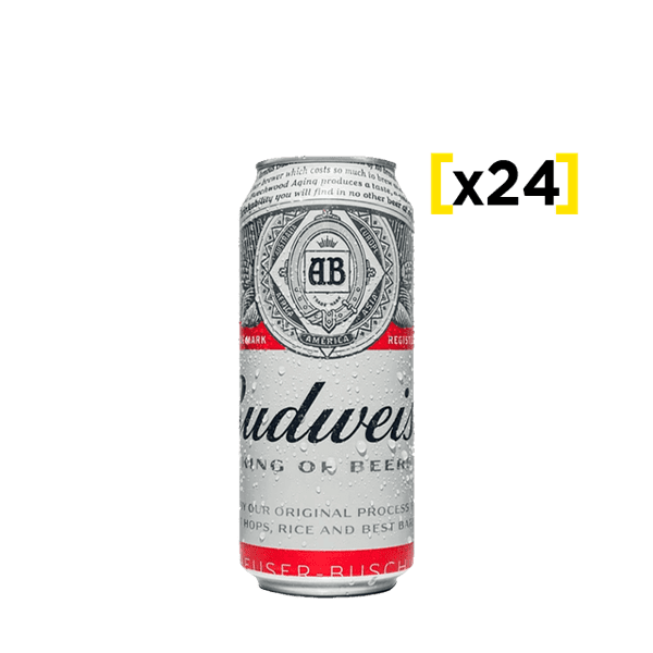 Cerveza Budweiser Lata X24 473 Cc