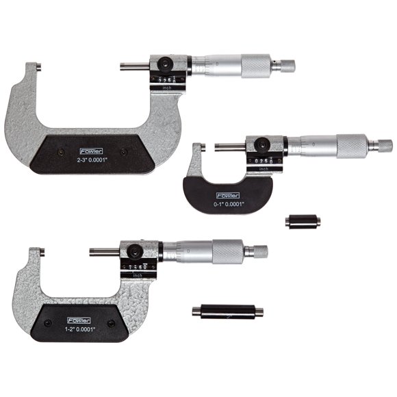 Juego de micrómetros Fowler 0‑7,6 cm con contador digital