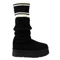 Megabazar Spa - Pantubota Mujer Urbana Plataforma Alta Caña Media Forrada