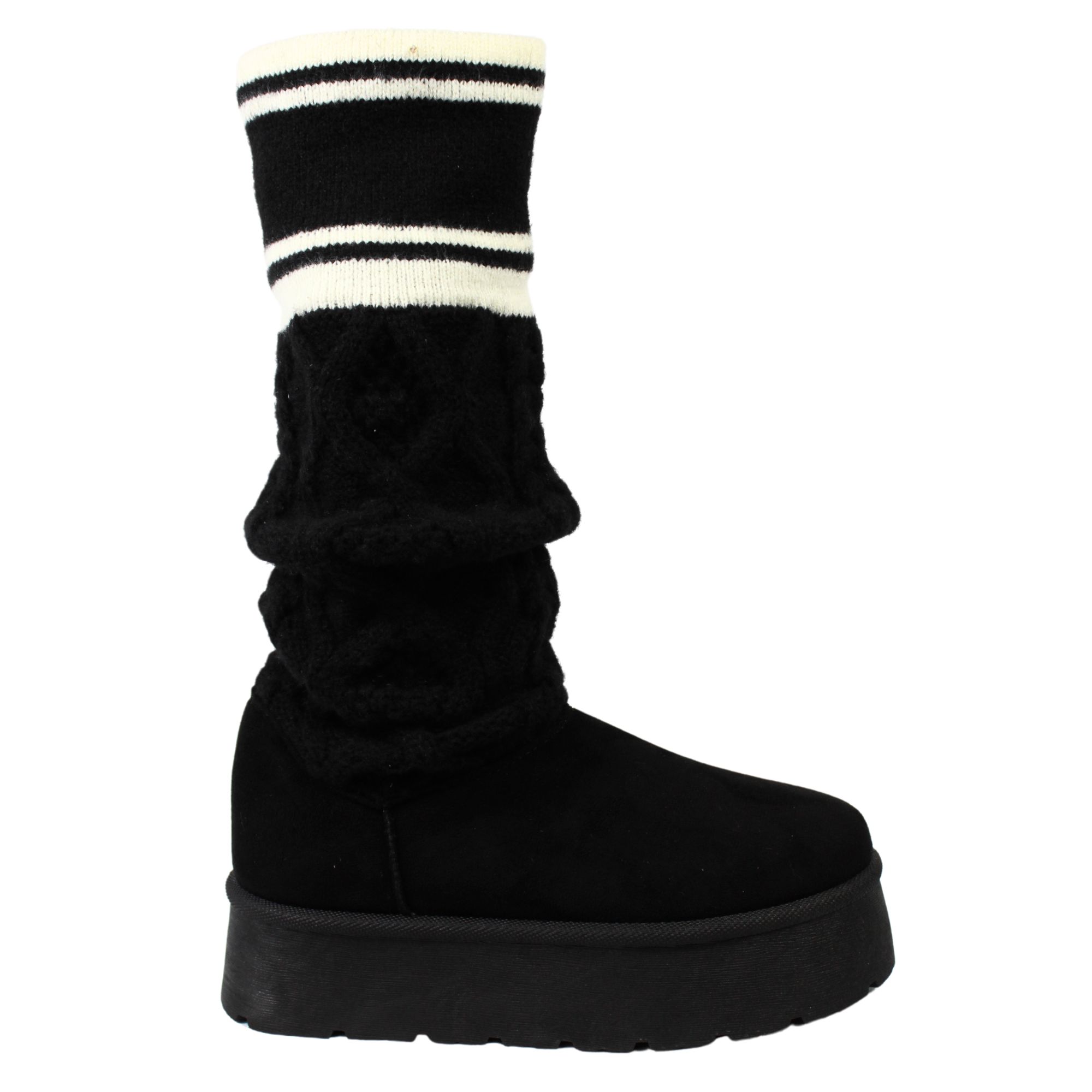 Megabazar Spa - Pantubota Mujer Urbana Plataforma Alta Caña Media Forrada