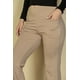 thumbnail image 2 of Pantalones Acampanados de Cintura Alta con Bolsillo Delantero Color Topo S, 2 of 5