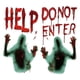 thumbnail image 4 of Bloody Handprints Zombie Halloween Gigante Para Decoración De Ventanas, 4 of 5