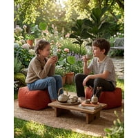 Todo Para El Hogar - Cojines Sofa De Piso Estilo Japonés Puff Grueso Ultra Firme Pack De 5