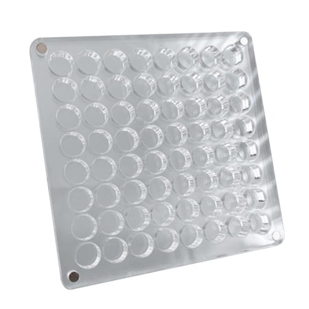 Caja Expositora De Conchas De 36 Compartimentos – Acrílico Transparente Con Cierre Magnético, 12x12 Cm