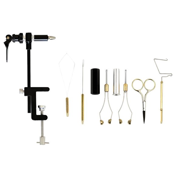Kit de Atado de Moscas Ninnifly con Torno Giratorio 360° – Set Completo