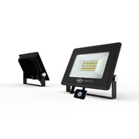 Bp - Proyector Led 20W Luz Blanco Frío Negro Con Sensor Movimiento