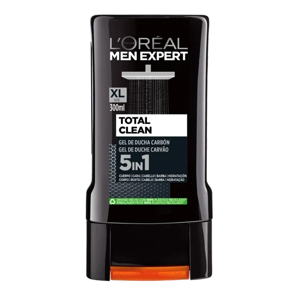 LOREAL MEN EXPERT SHOWER GEL TOTAL CLEAN 300ML