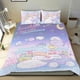 thumbnail image 1 of Sumikko Gurashi Conjunto de sábanas temático, trío de piezas, cómodo y amigable con la piel, diseño único, regalo de decoración para el hogar para familiares, amigos y fans,173cm *218cm, 1 of 6