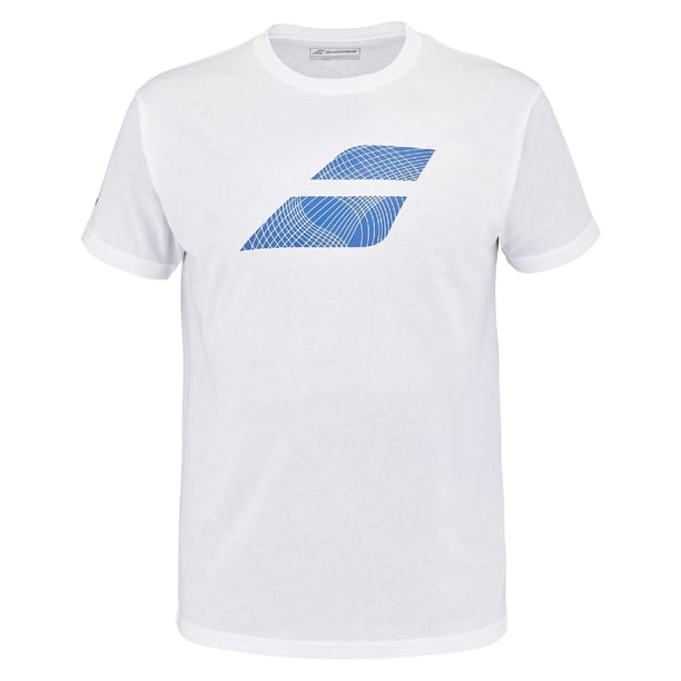 Polera Babolat Exercise Big Flag Tee Blanca Tenis Padel