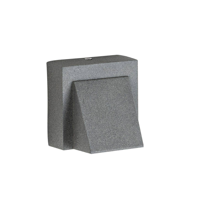 Konnergie - Aplique Led Gris Simple 5W Exterior Luz Calida