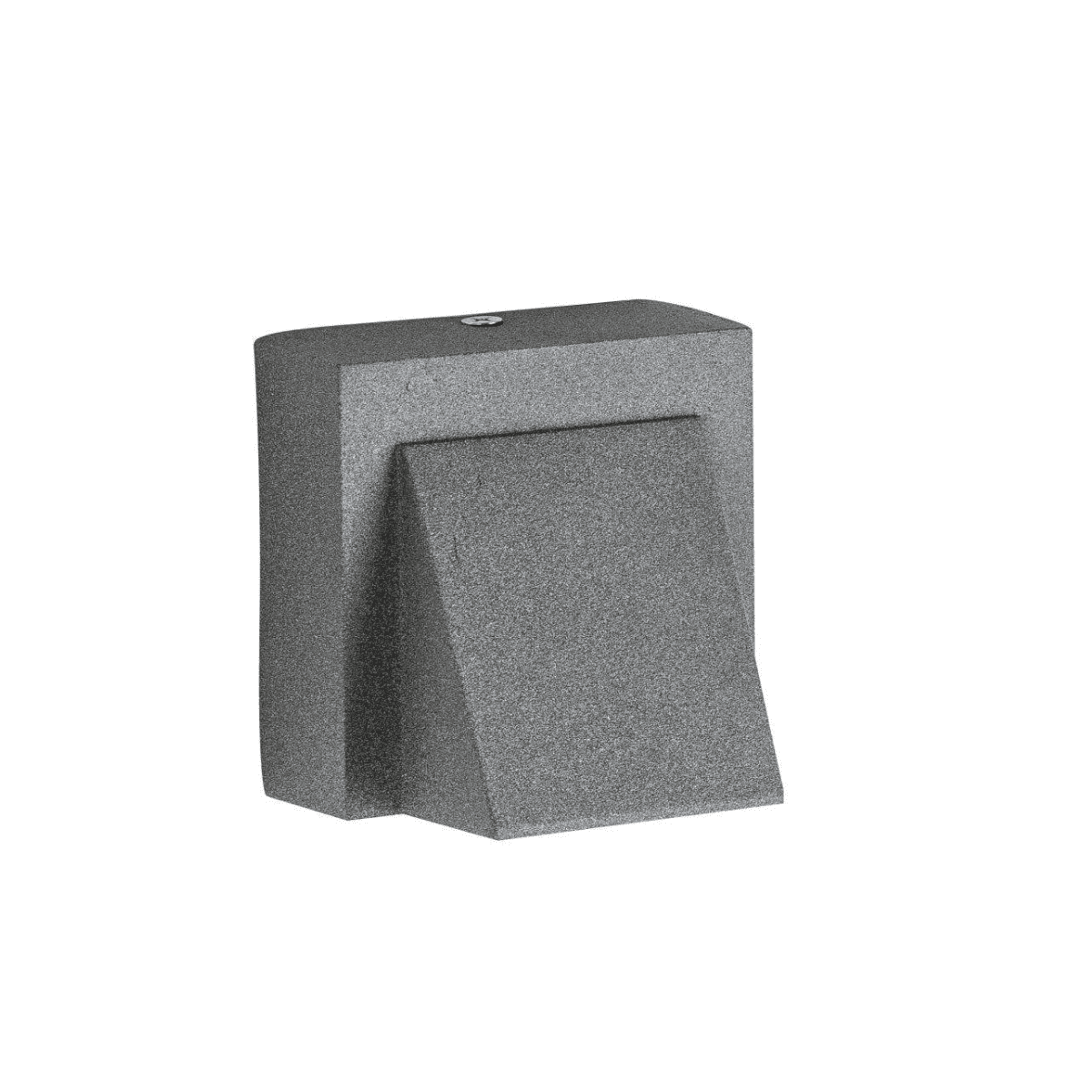 Konnergie - Aplique Led Gris Simple 5w Exterior Luz Calida