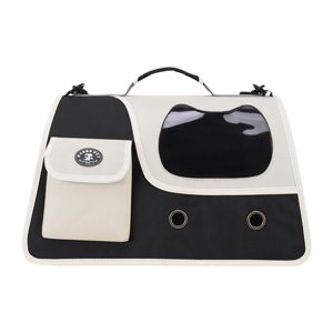 Ioensy - Transportín Para Gatos, Bolso De Protección De Privacidad, Transportador Para Mascotas Para Senderismo, Viajes, Gatitos, Negro