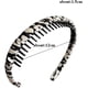 thumbnail image 2 of Diadema con peine, 3 unidades de diademas con estampado de leopardo para mujer, diademas de plástico con aro para el pelo, accesorios antideslizantes de moda para peinar el cabello., 2 of 7