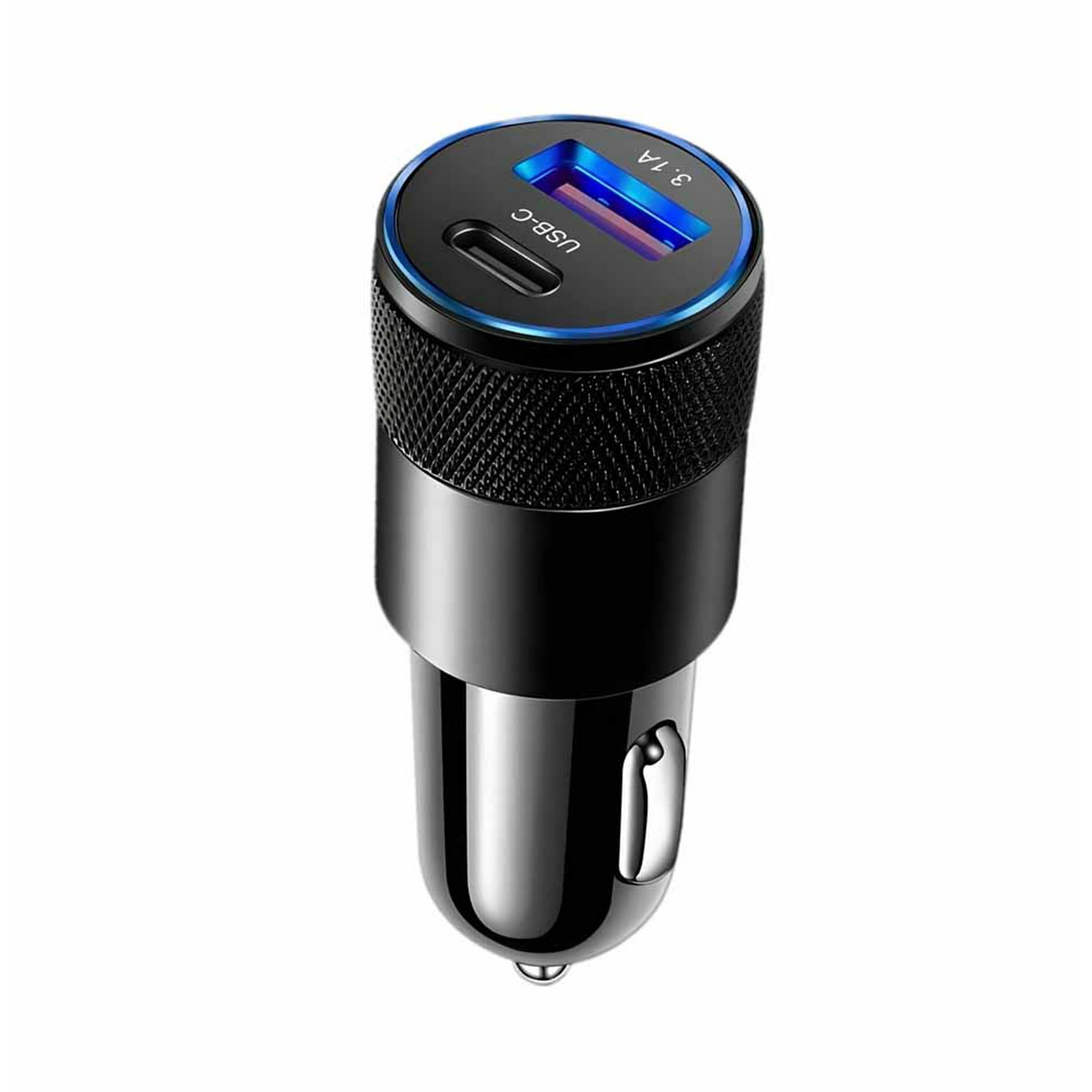 Eon - Cargador Para Auto Carga Rapida Dual Usb + Tipo C 18w