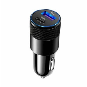 Eon - Cargador Para Auto Carga Rapida Dual Usb + Tipo C 18W