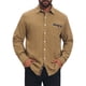 thumbnail image 1 of INSPIRE CHIC Camisa de Vestir para Hombre con Contraste de Cuello a Cuadros Camisas Casual de Botones M Caqui, 1 of 6