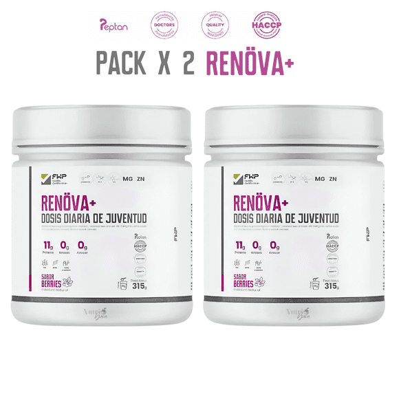 Pack 2u RENÖVA+ Colágeno Hidrolizado con Biopéptidos Activos