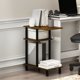 thumbnail image 4 of Mesa Auxiliar Furinno Turn-N-Tube en C con Ruedas – Pino Ámbar, 4 of 7