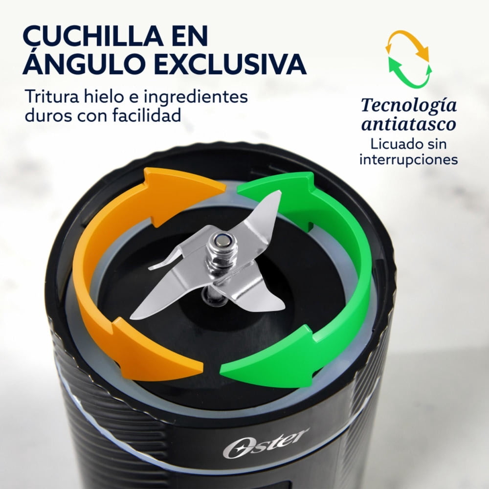 Licuadora portátil Oster GoMAX 590 ml Negro, foto 5