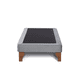 thumbnail image 2 of Base Elegante Cama Europea 1.5 Plaza 105x200 Cm Gris Claro Lino, 2 of 3