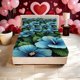 thumbnail image 1 of Blue Floral Print Fitted Sheet Set a Must-have for Home and Guest Rooms Features Deep Pockets, 1 of 1