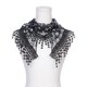 thumbnail image 2 of INSPIRE CHIC Velo de Mantilla de Encaje con Diamantes de Imitación Brillantes Elegante Pañuelo Triangular para Iglesia y Boda 130cm x 40cm Negro, 2 of 5