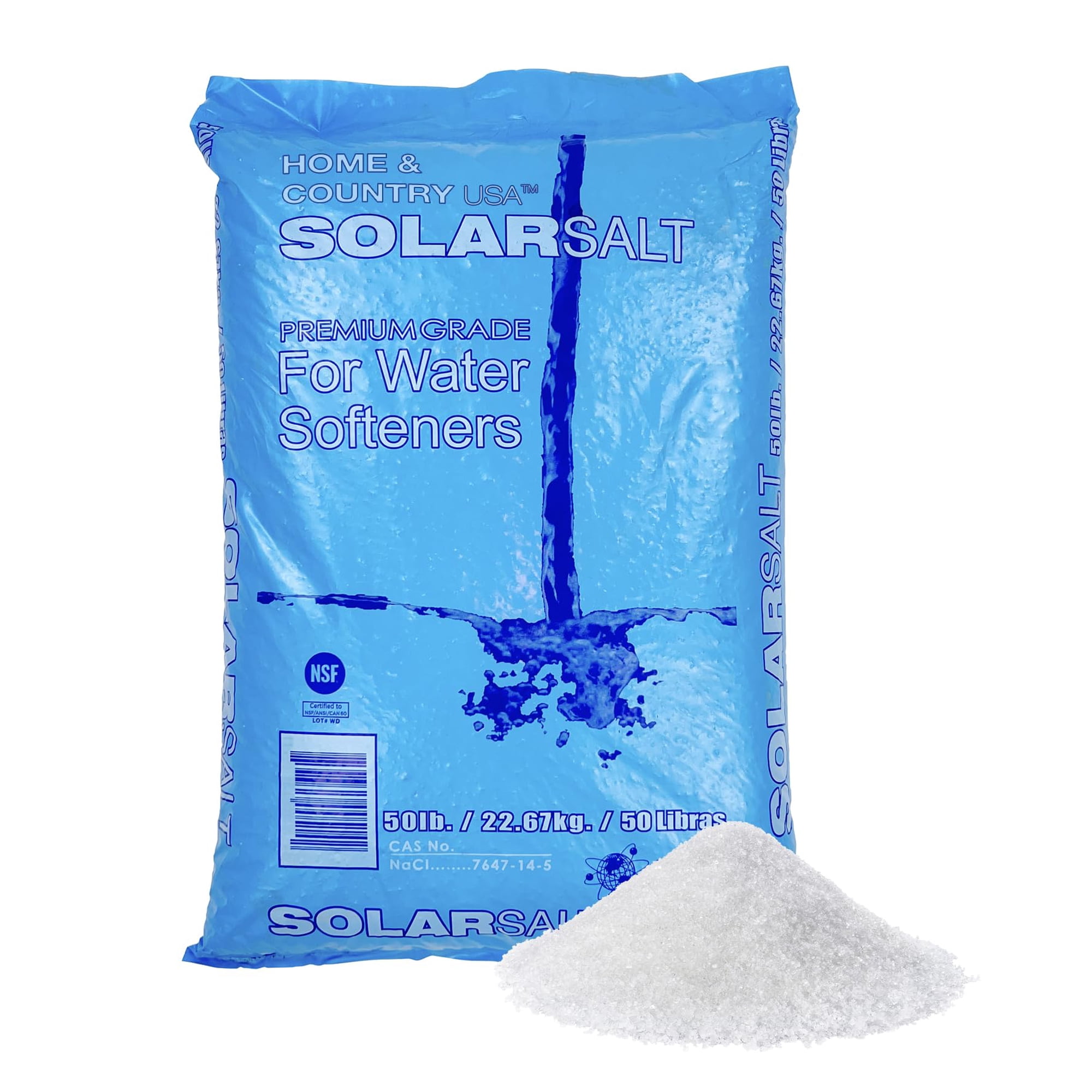 Home And Country Usa - Sal Solar Para El Hogar Y El Campo, 22,5 Kg, Ablandador De Agua