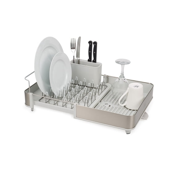 Estante para secar platos Joseph Joseph Extend de acero con soporte para cubiertos