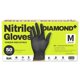 thumbnail image 1 of Guantes de Nitrilo SUPER+ 8 mil Textura Diamante Negro 50 uds (M), 1 of 7